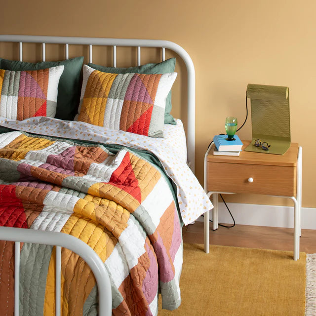Modern Rooftop Patchwork Cotton Pillowcases