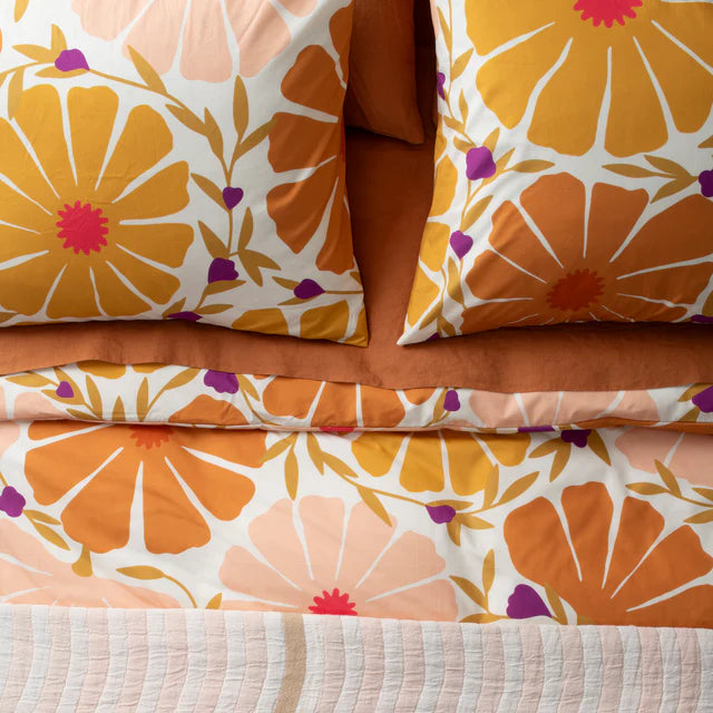 Sunburst Floral Pillowcase